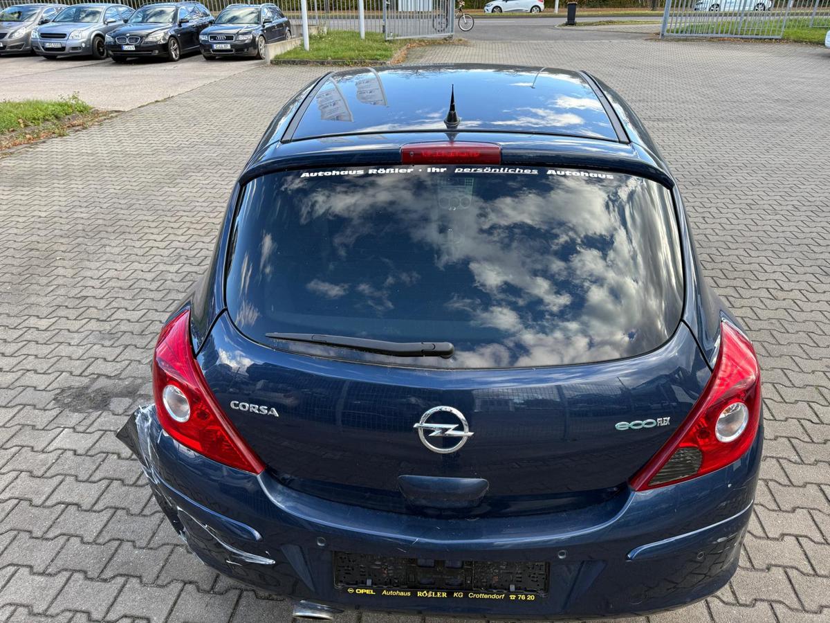 Opel Corsa D original Heckklappe mit Scheibe Z22A Ozeanblau Rohbau 3 Türer BJ11